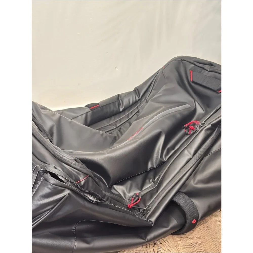 Samsonite 🔥✈️ECODIVER LARGE WHEELED DUFFEL Black Rolling Bag Telescopic Handle